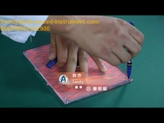 Tester verticale di fiamma per tessuti, abbigliamento protettivo, display LCD, 36 kg