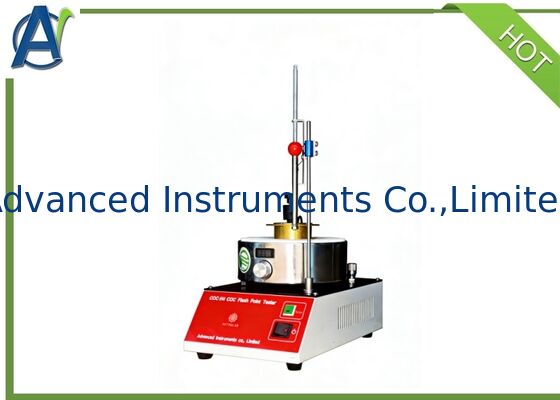 Manual Cleveland Open Cup Flash Point Tester with 0~800W Adjustable Heating Power for ASTM D92 and ISO 2592 Compliance