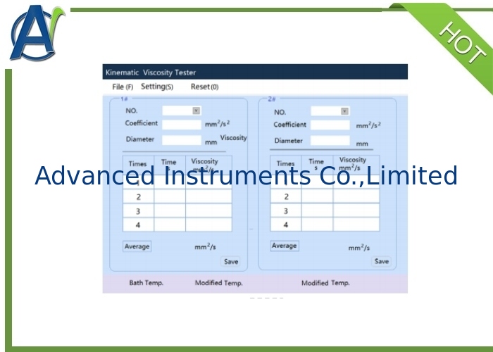 ASTM D445 Automatic Calculation Kinematic Viscosity Tester with Built-in Printer for Petroleum Products