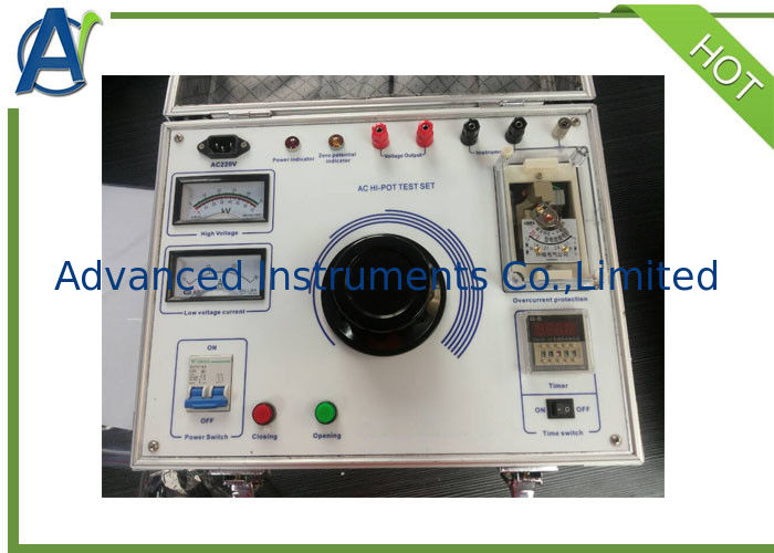 AC DC Oil Hipot Test Kit With HV Transformer Filled With Insulation Oil
