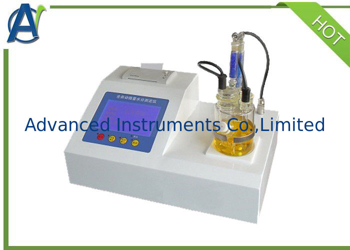 Laboratory Petroleum Oil PPM Level Coulometric Karl Fischer Titrator with Printer